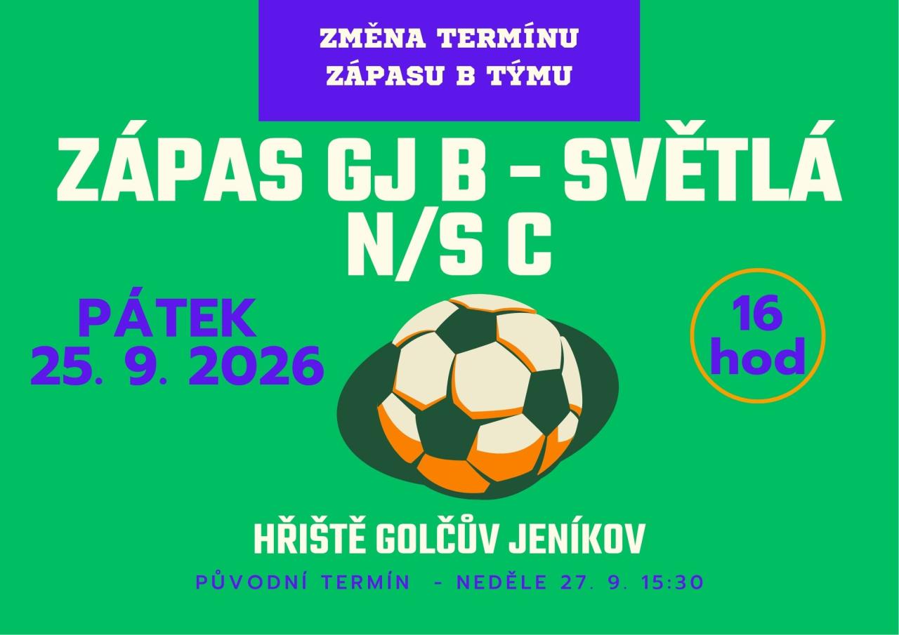 Zápas GJ B - Světlá N/S C