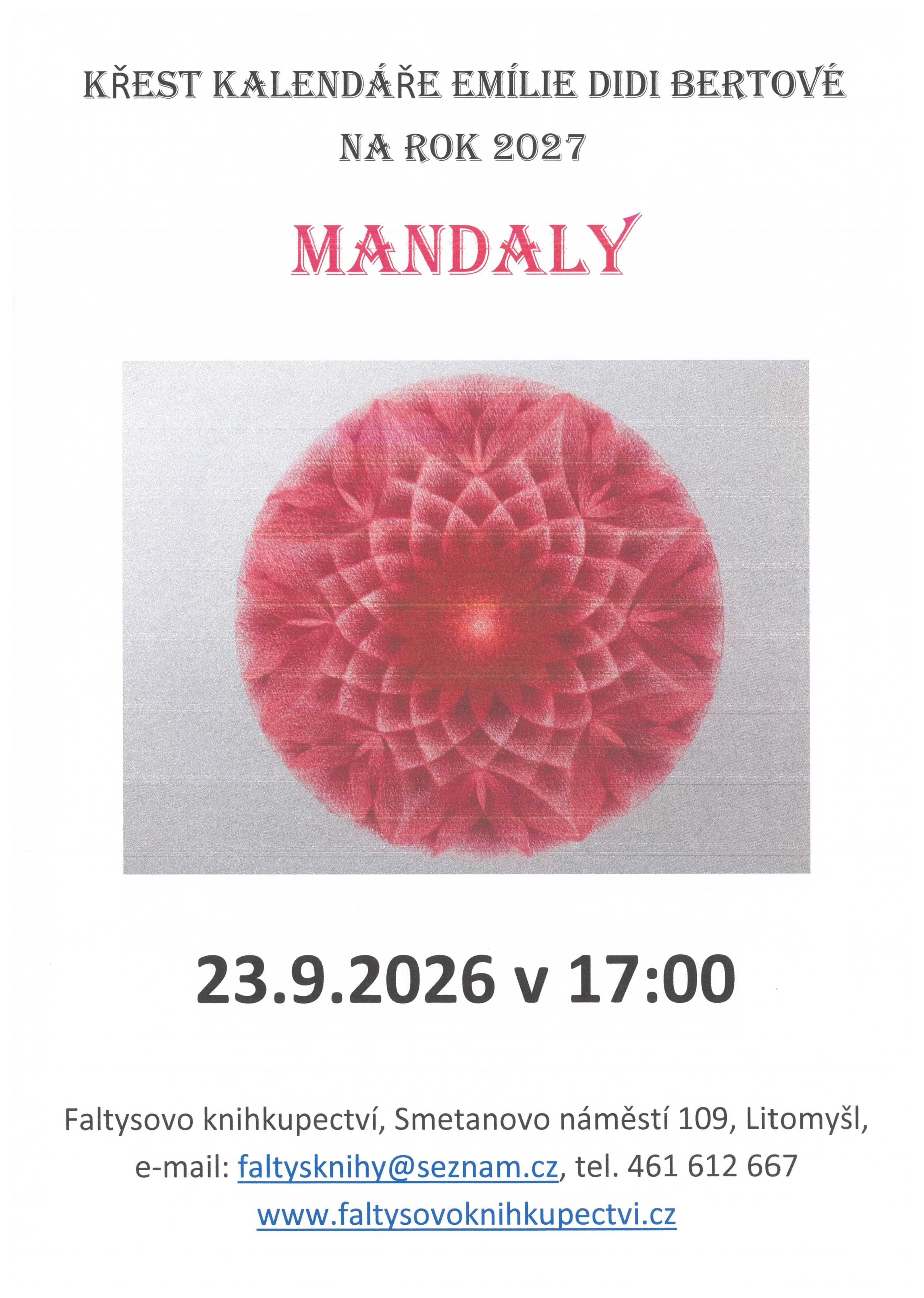 Křest kalendáře "Mandaly"