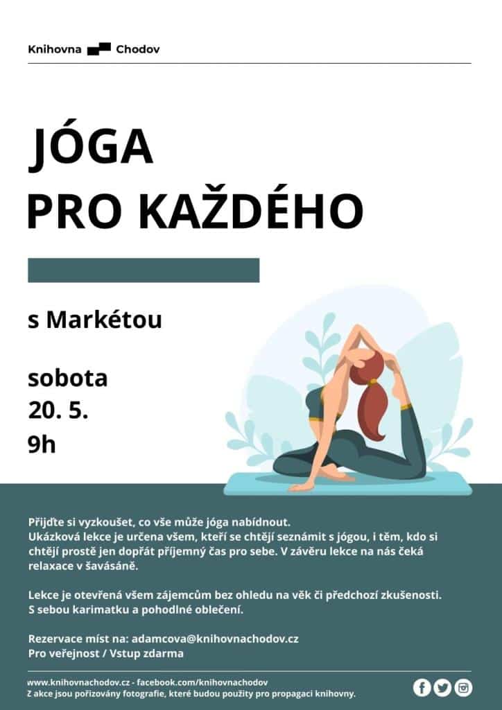 Jóga pro každého – dech, pohyb, zklidnění s Markétou