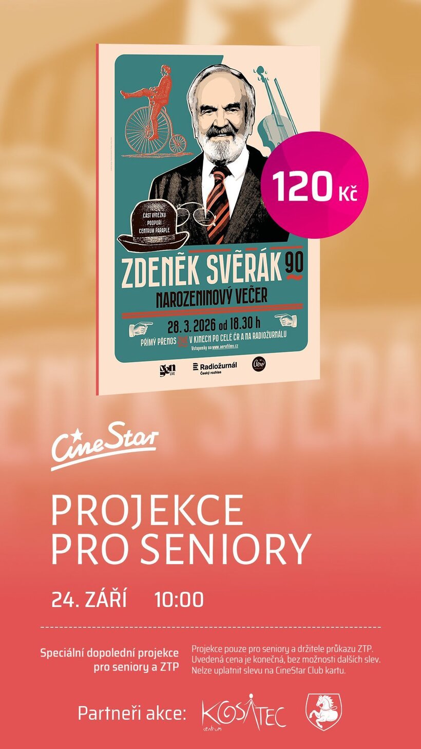 Projekce pro seniory - Dokonalý den - Vladimír Polívka