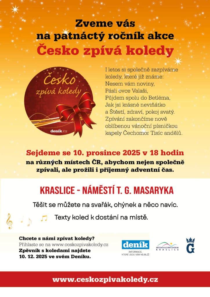 Česko zpívá koledy v Kraslicích
