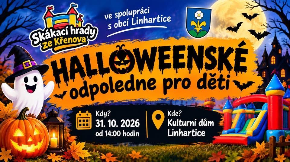 Halloweenské odpoledne pro děti v Linharticích