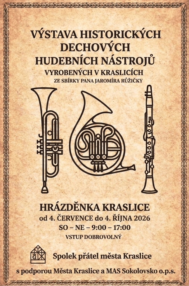 Výstava historických hudebních nástrojů