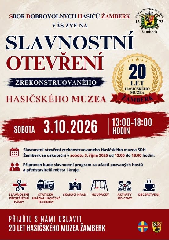 Slavnostní otevření zrekonstruovaného hasičského muzea
