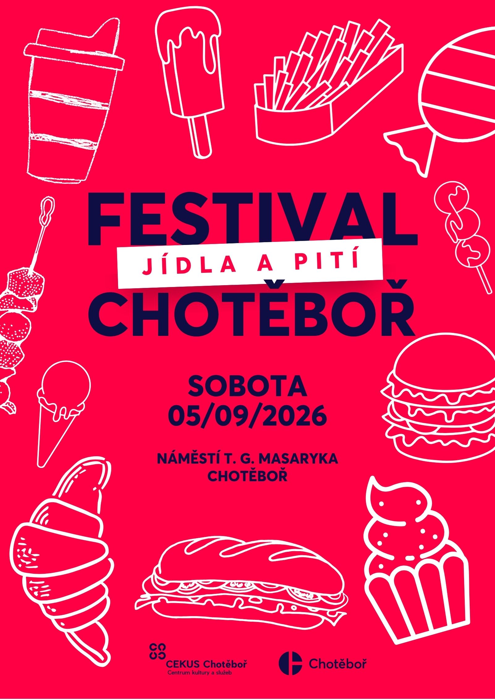 Festival jídla a pití Chotěboř 2026 & soutěž o nejoblíbenější stánek