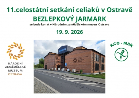 11. celostátní setkání celiaků a Bezlepkový jarmark