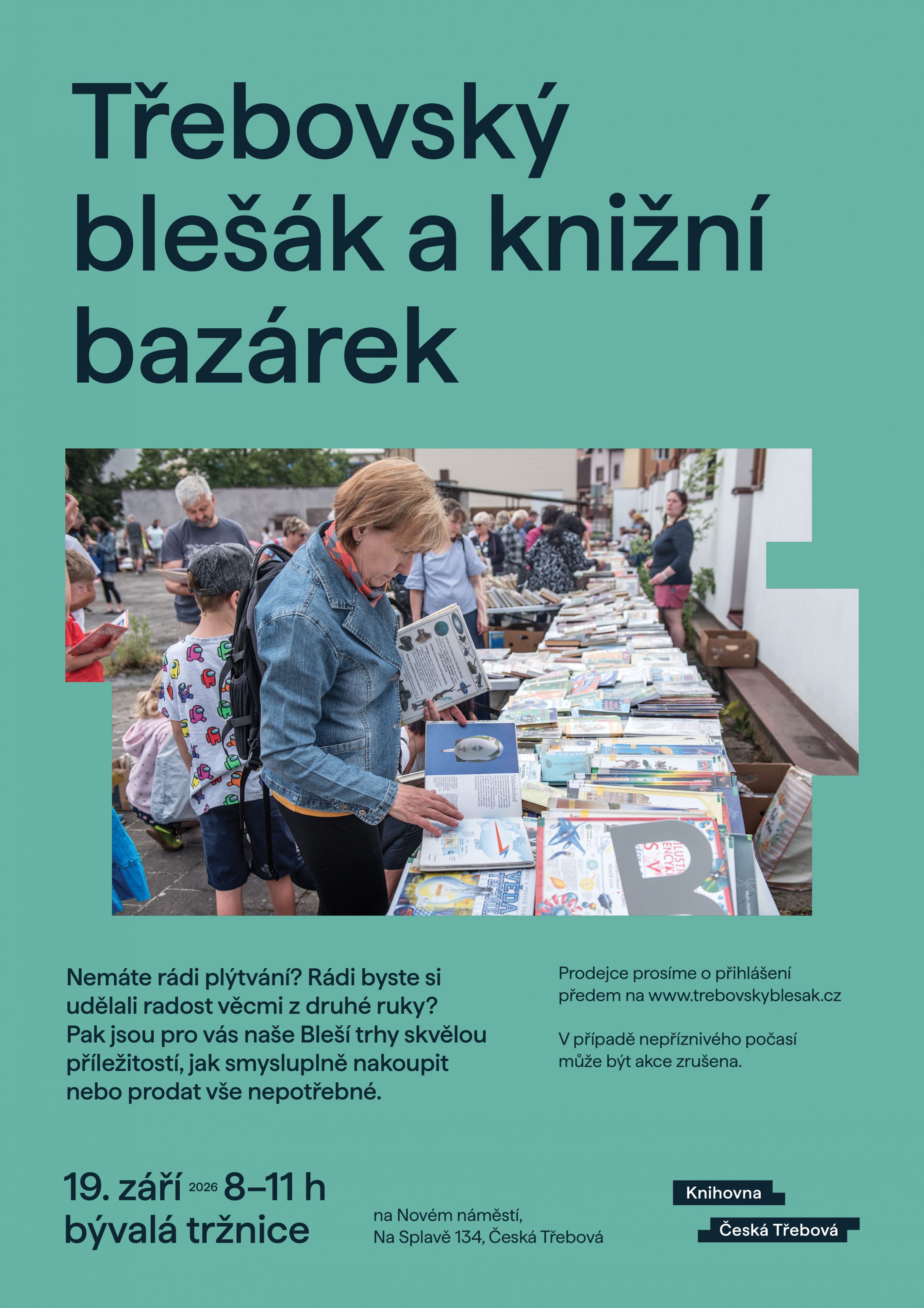 Třebovský blešák a knižní bazárek