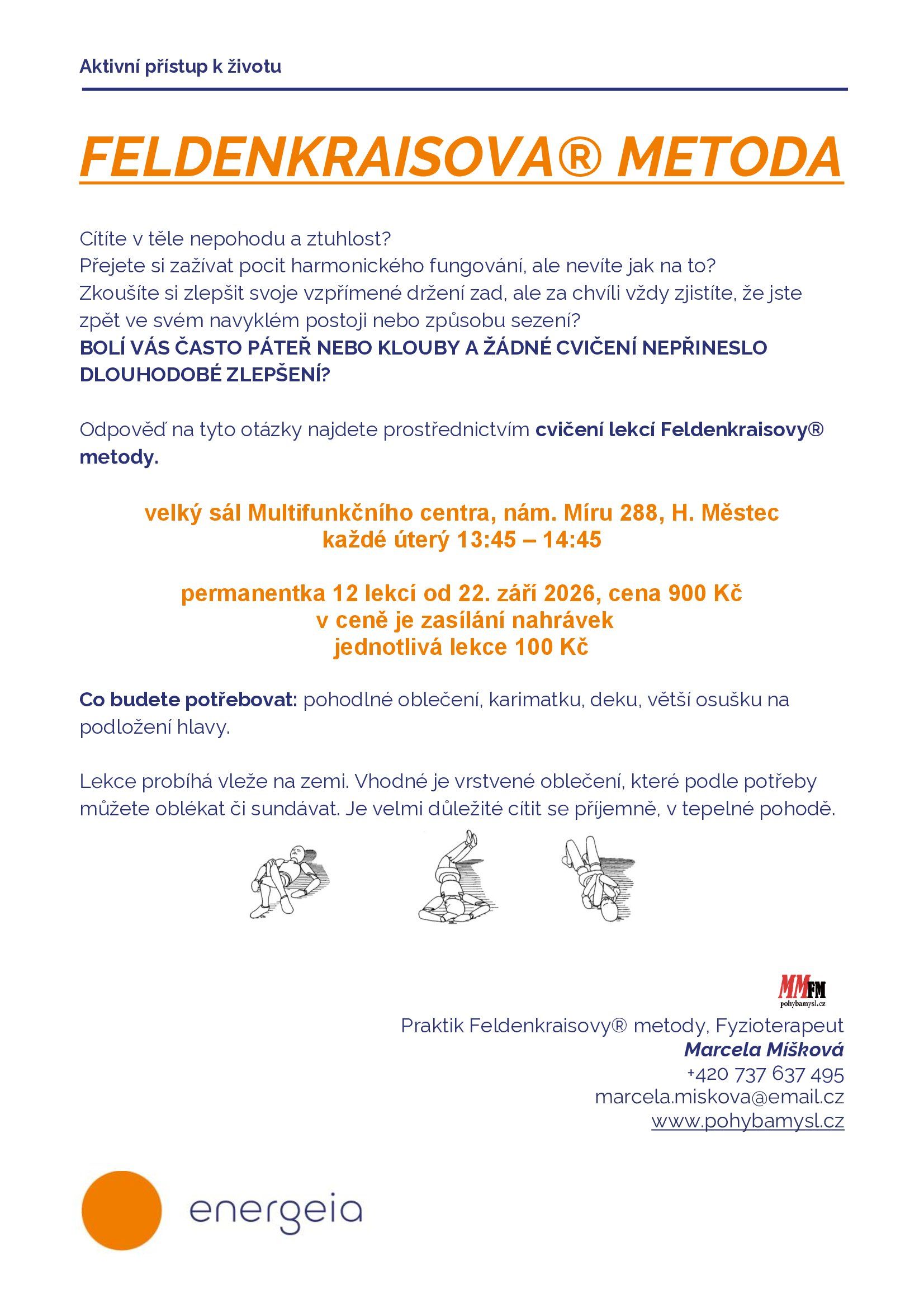 Feldenkrais cvičení v MFC