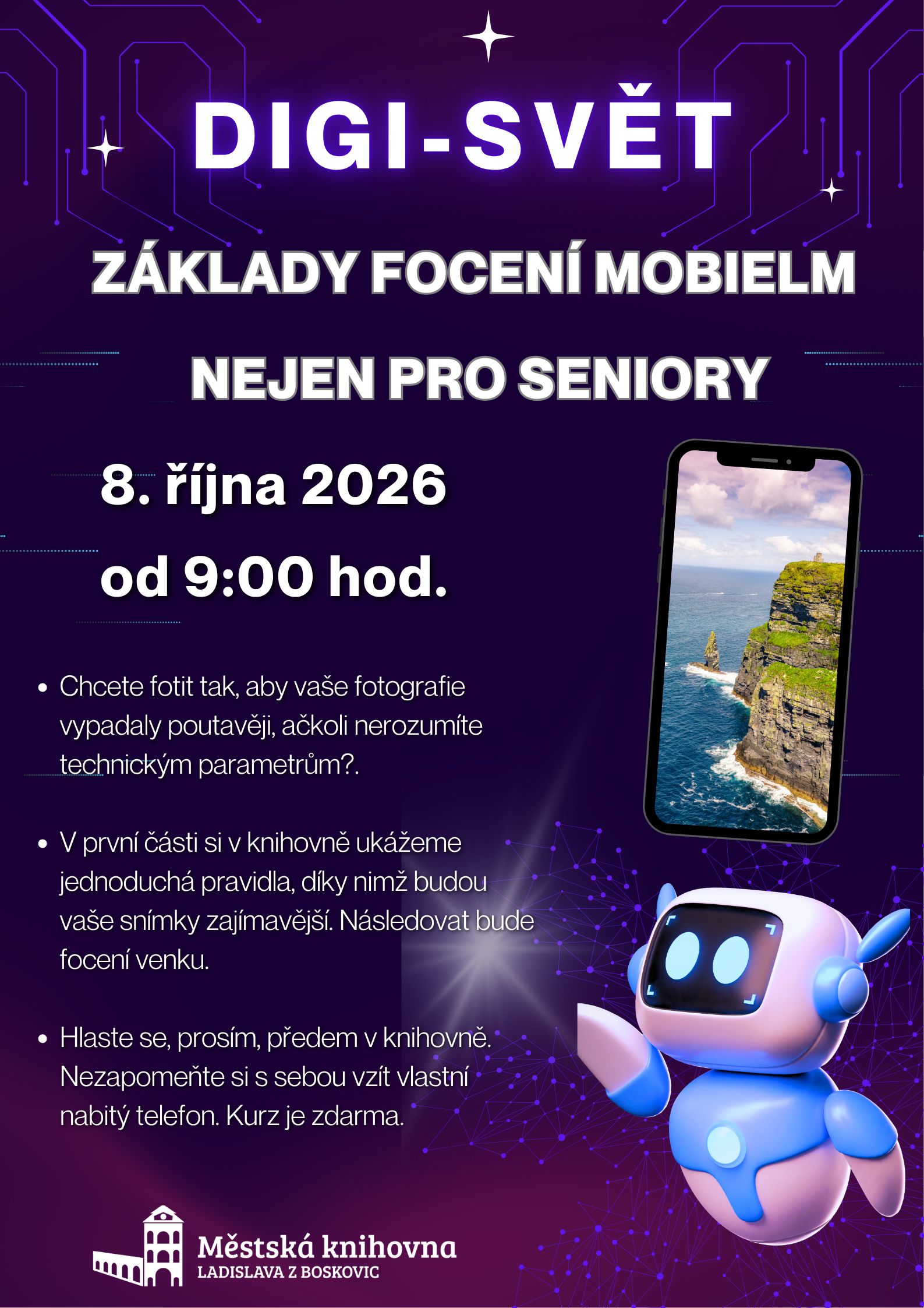 Základy focení mobilem nejen pro seniory