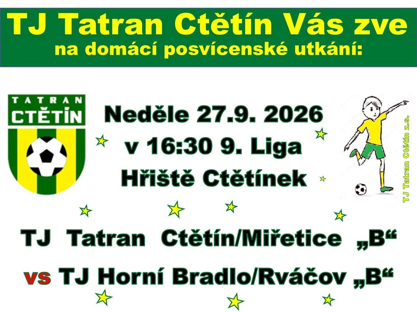 Domácí posvícenské utkání ve fotbale