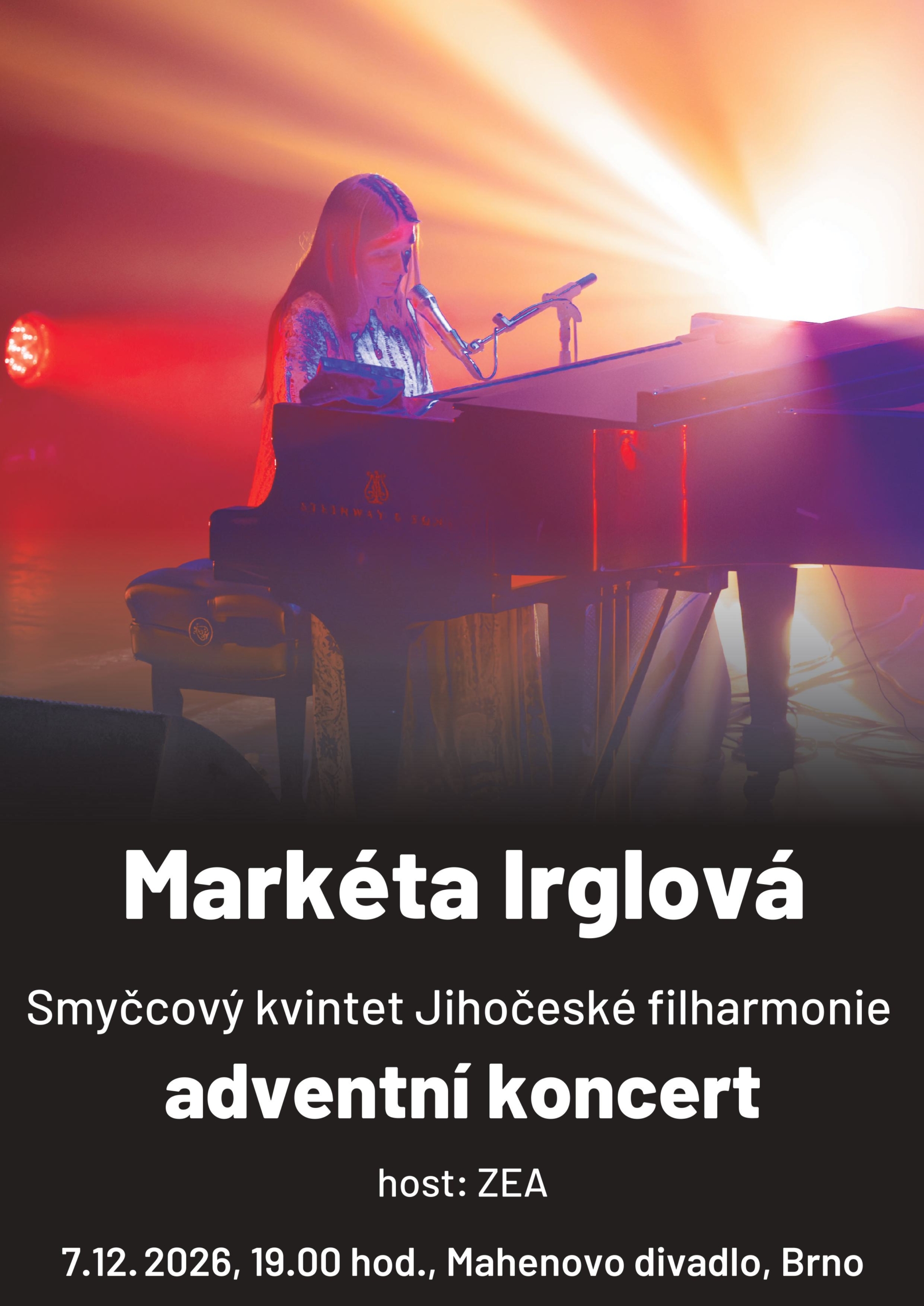 Markéta Irglová se smyčcovým kvintetem Jihočeské filharmonie