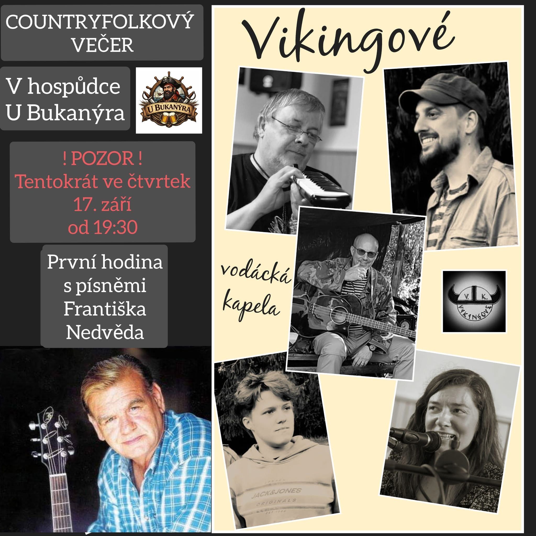 Countryfolkový večer - Vikingové