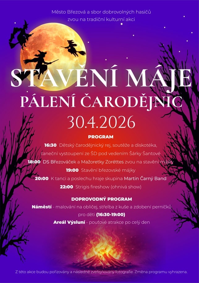 Stavění Máje a pálení čarodějnic 2026