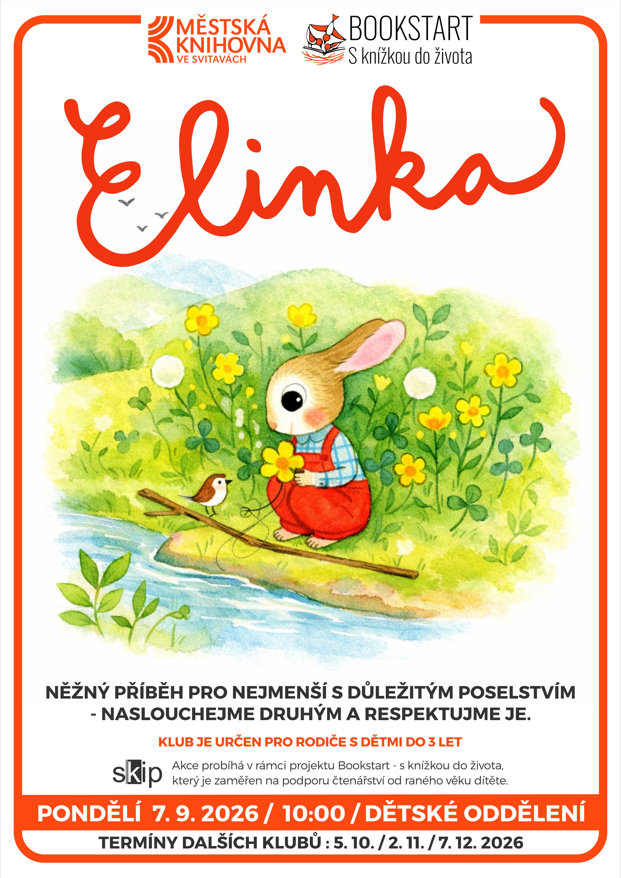Bookstart - čtenářský klub pro nejmenší