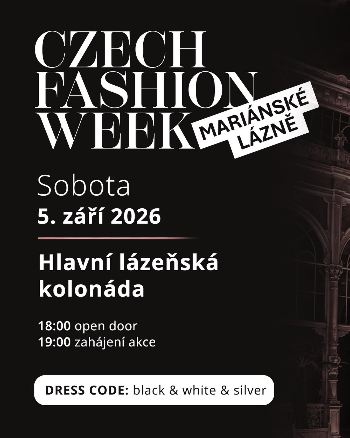 CZECH FASHION WEEK MARIÁNSKÉ LÁZNĚ 2026