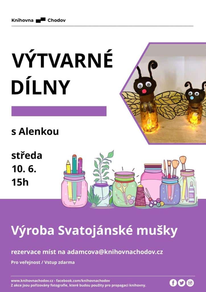 Výroba Svatojánské mušky s Alenkou