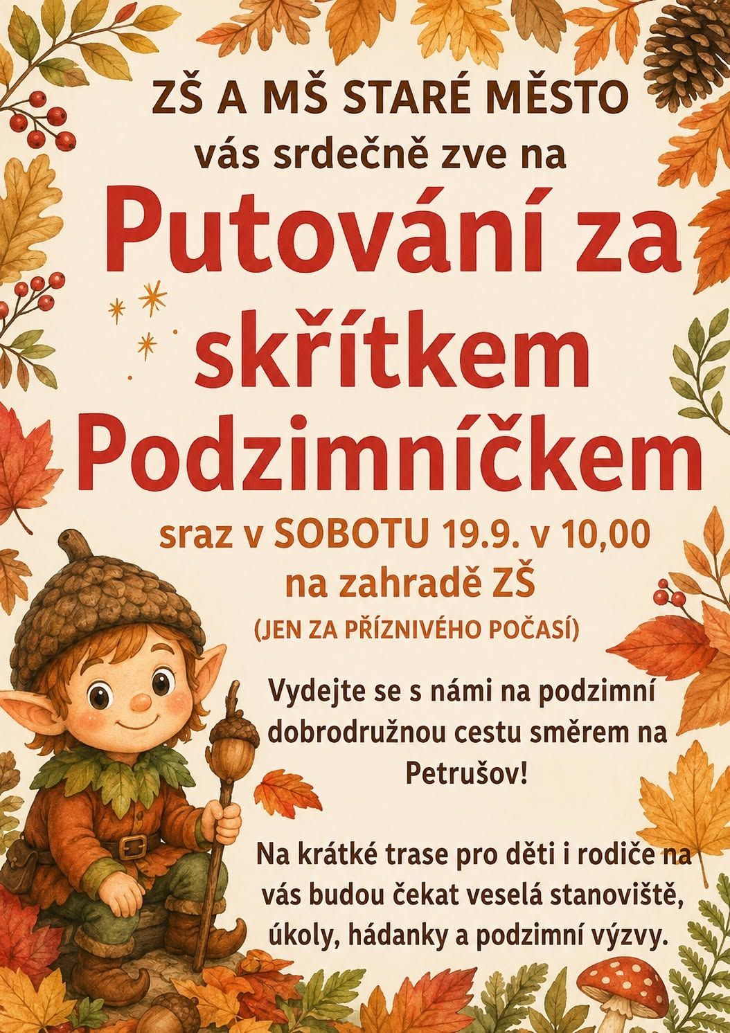Putování za skřítkem Podzimníčkem