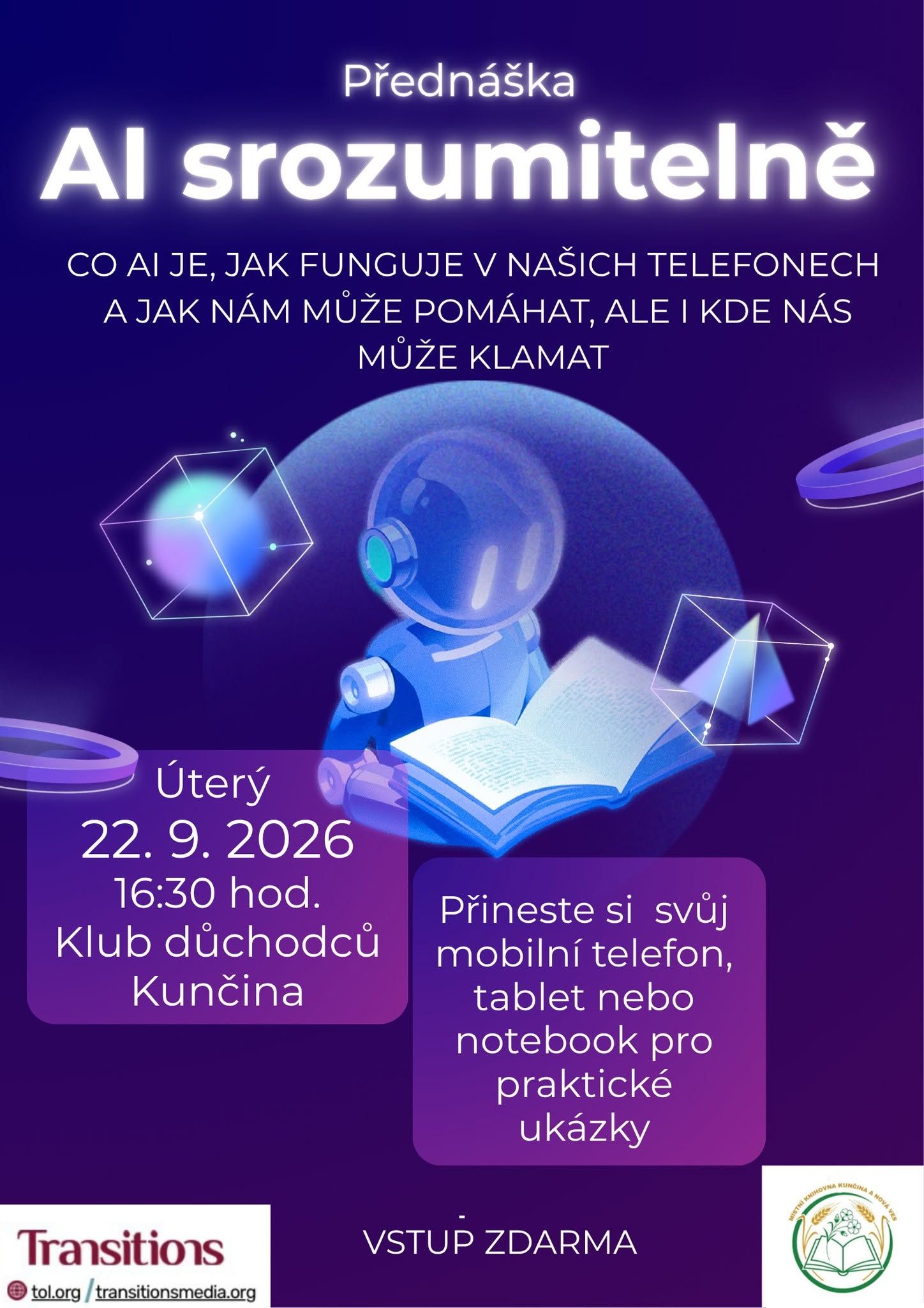 AI srozumitelně: Umělá inteligence bez mýtů a záhad v Kunčině