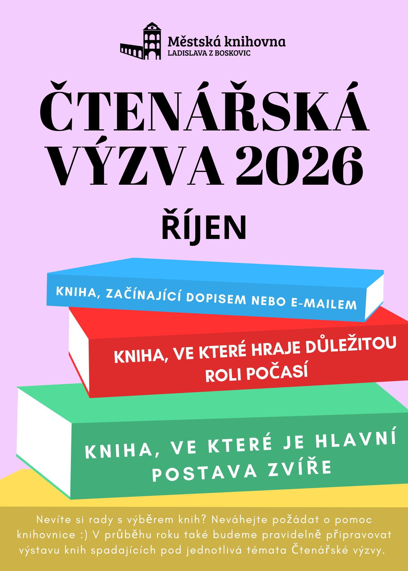 Čtenářská výzva 2026: říjen