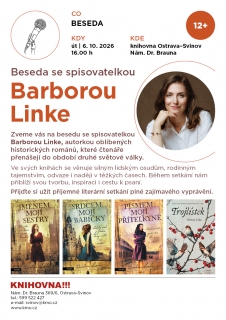 Beseda se spisovatelkou Barborou Linke