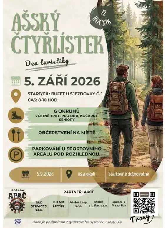 Ašský čtyřlístek 2026 – Den turistiky pro celou rodinu