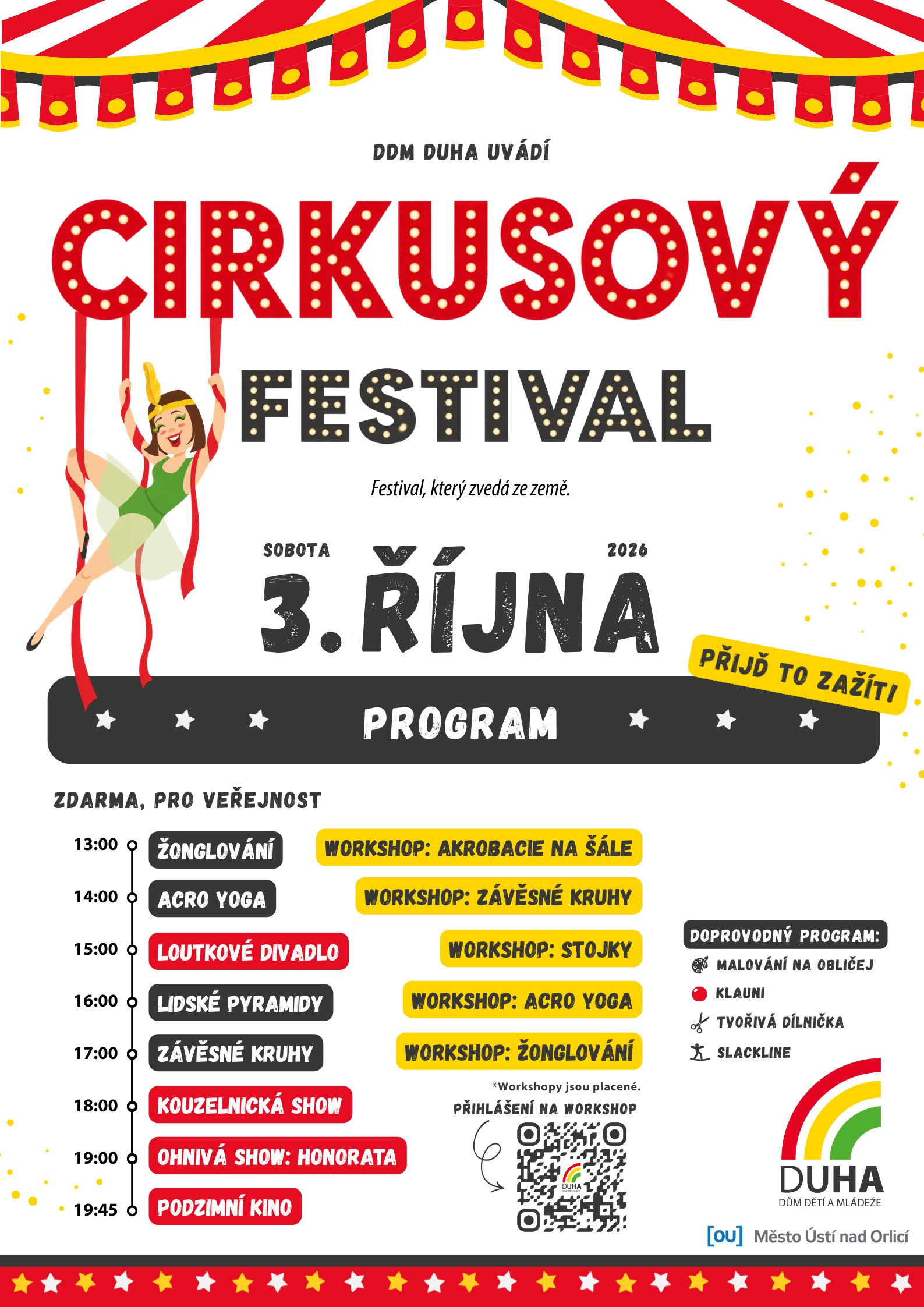 Cirkusový festival v DDM Duha