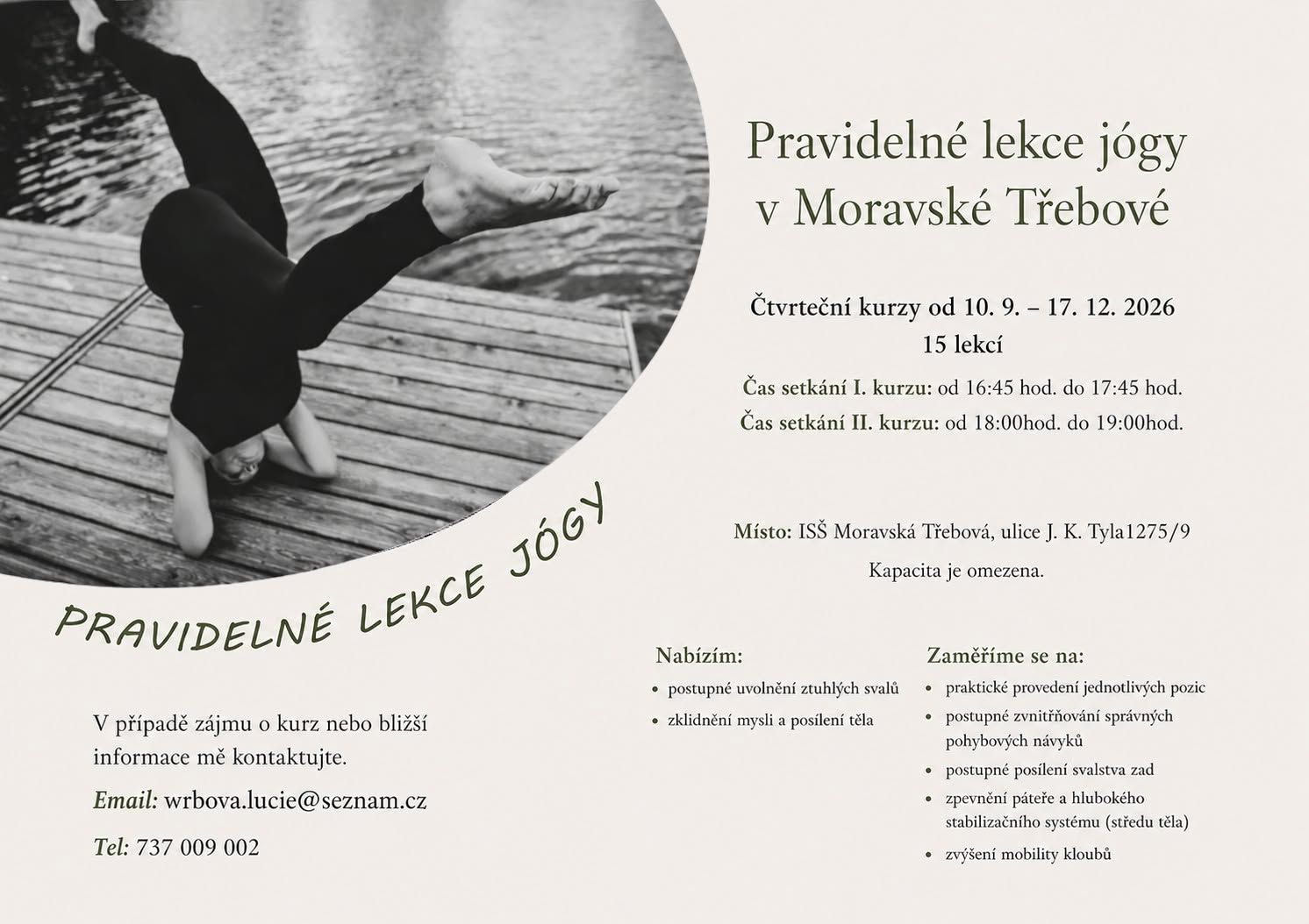 Podzimní jóga v Moravské Třebové