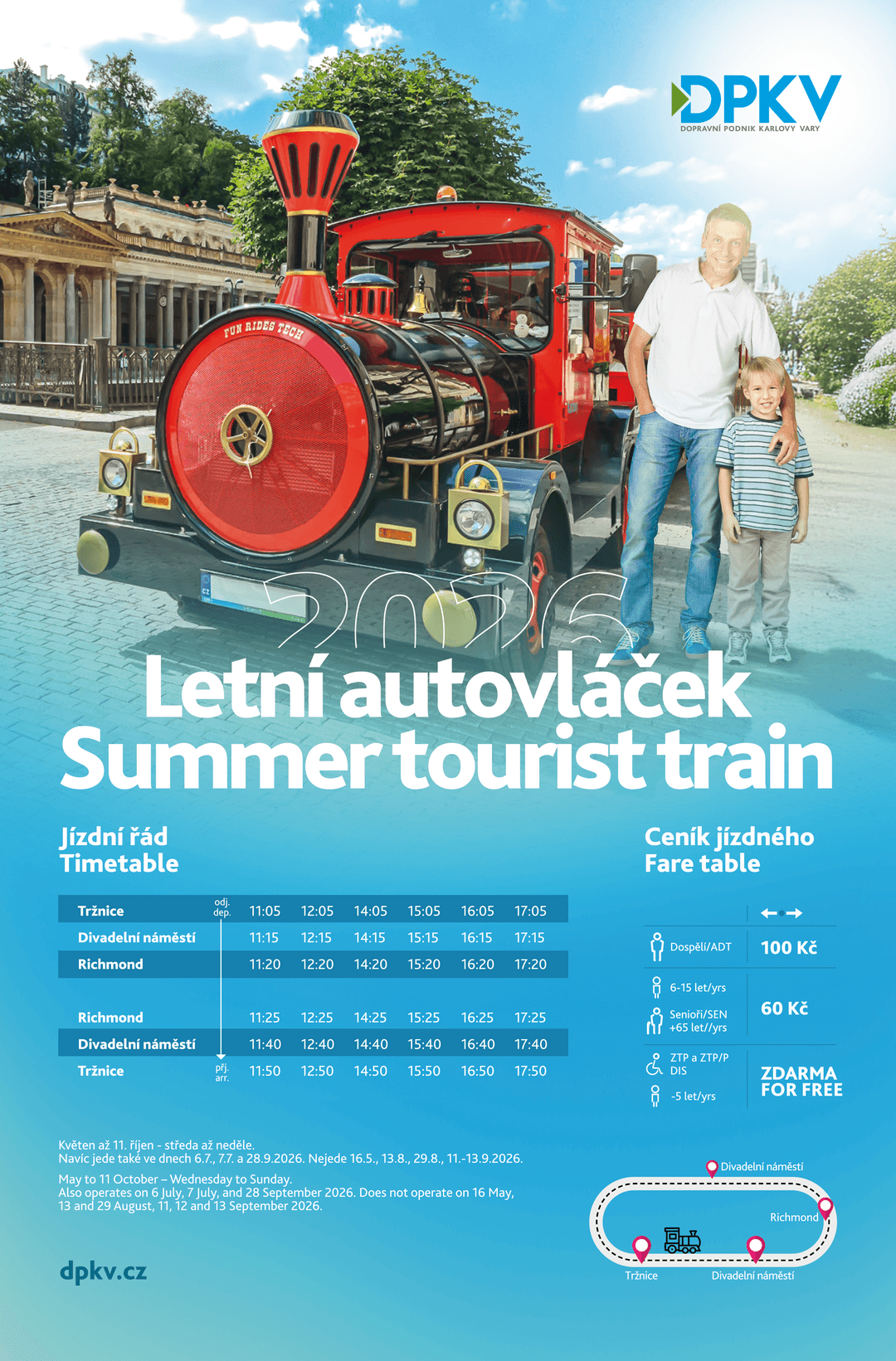 Letní autovláček