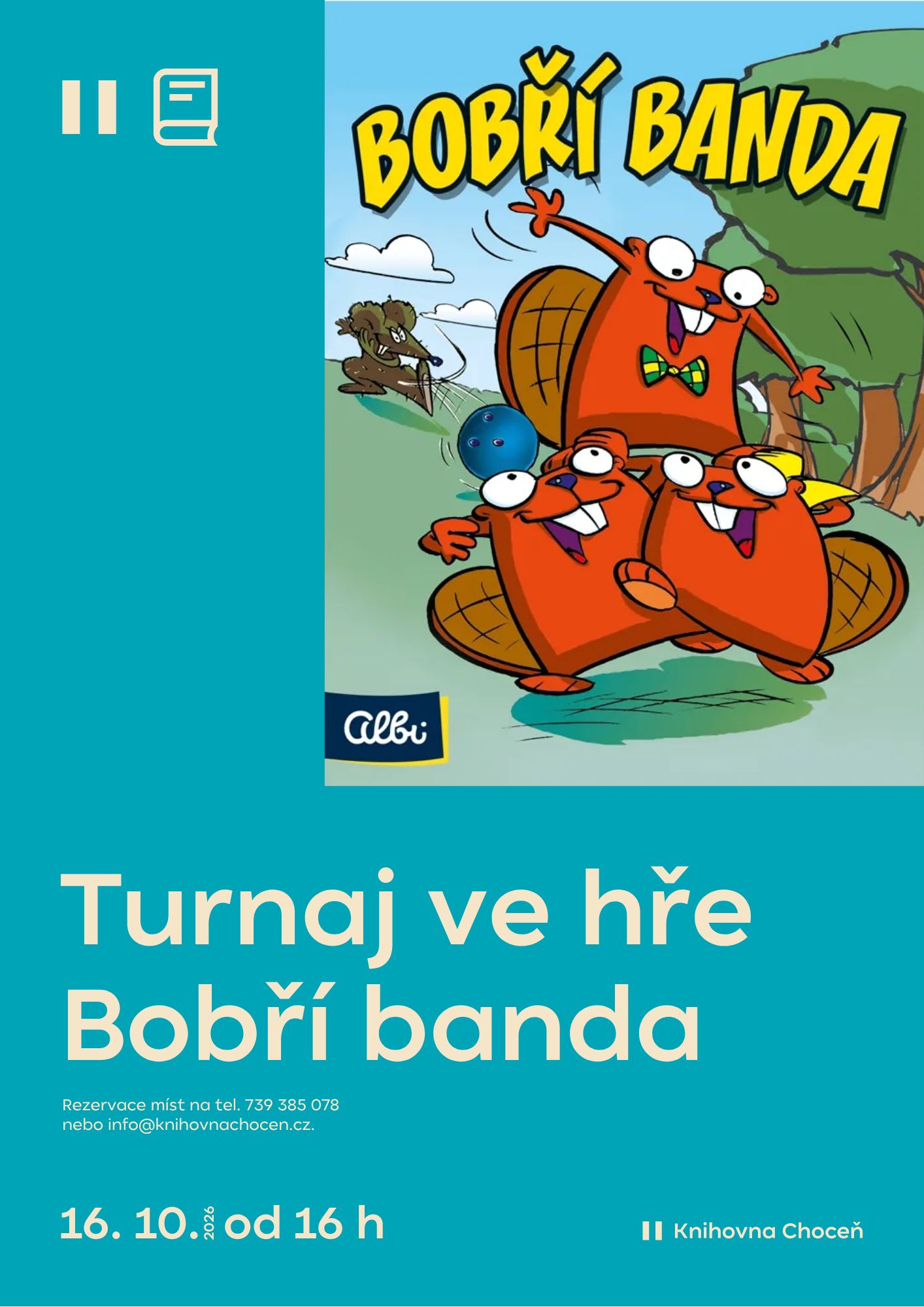 Turnaj ve hře Bobří banda