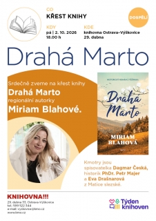 Křest knihy „Drahá Marto“