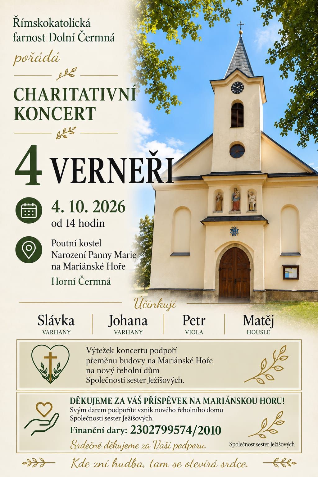 Charitativní koncert - 4 Verneři