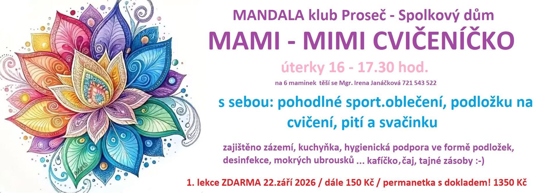 Mami - mimi cvičeníčko