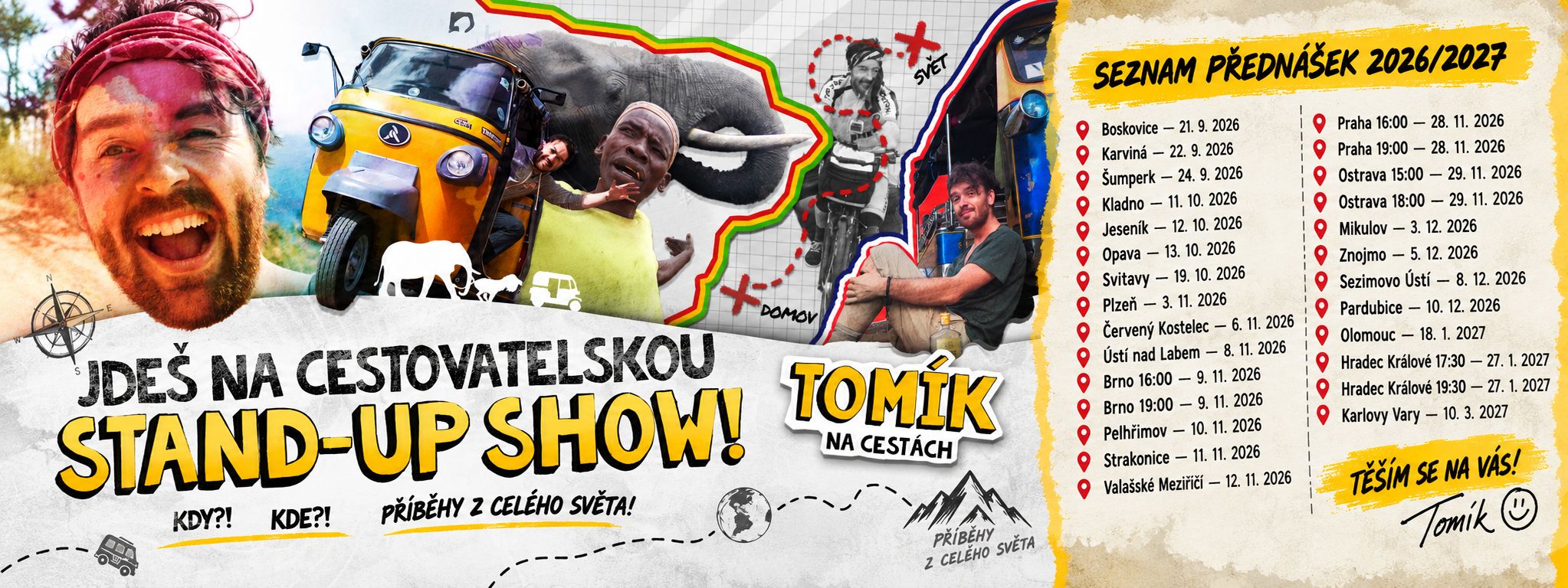 Cestovatelský Stand up - Afrika s Tomíkem