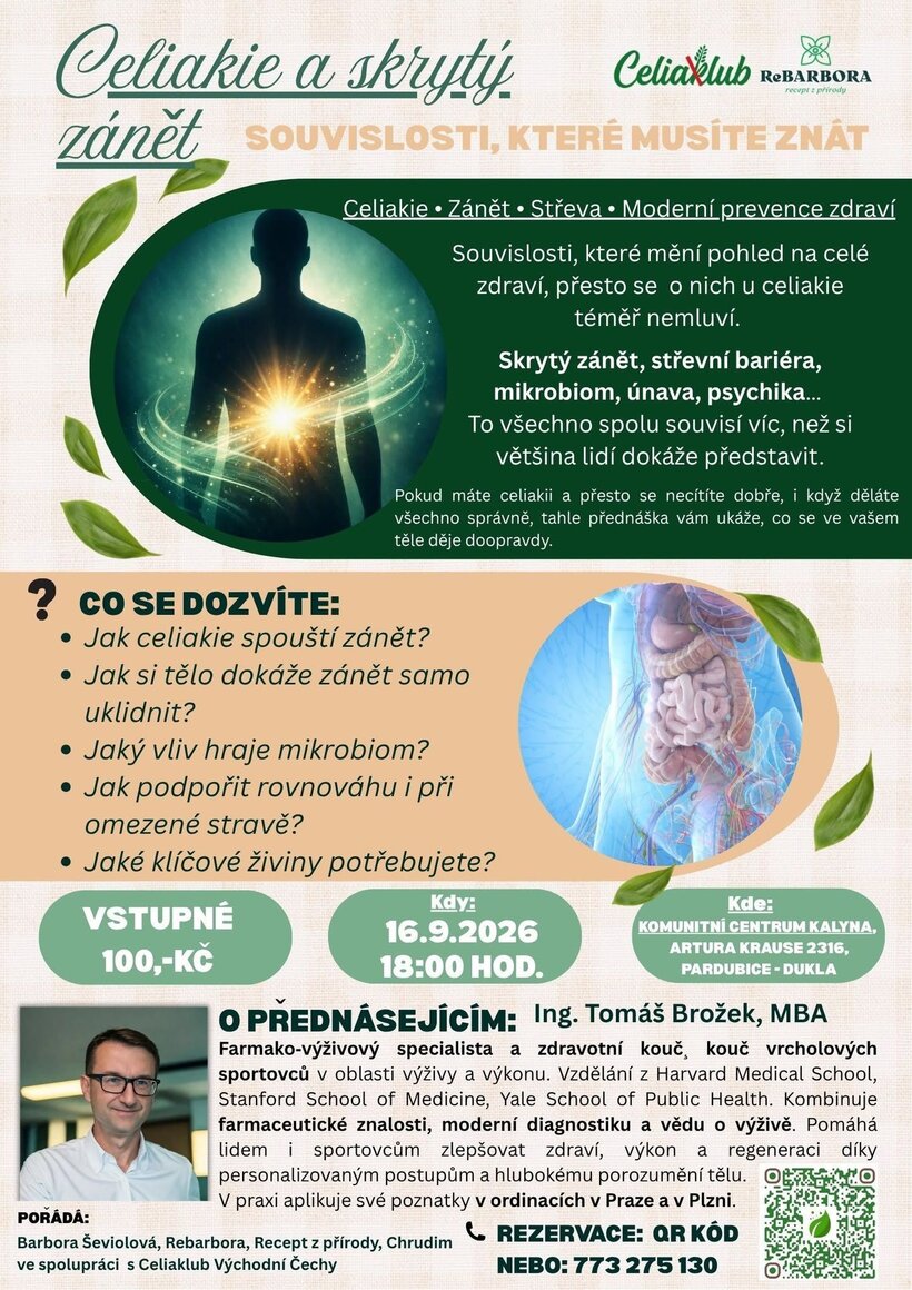 Přednáška Celiakie a skrytý zánět