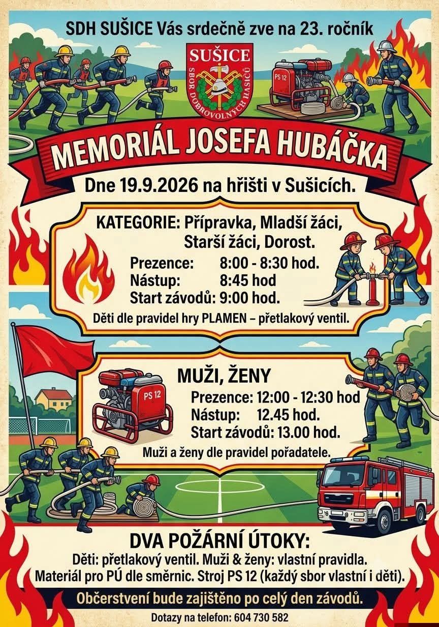 Memoriál Josefa Hubáčka 2026