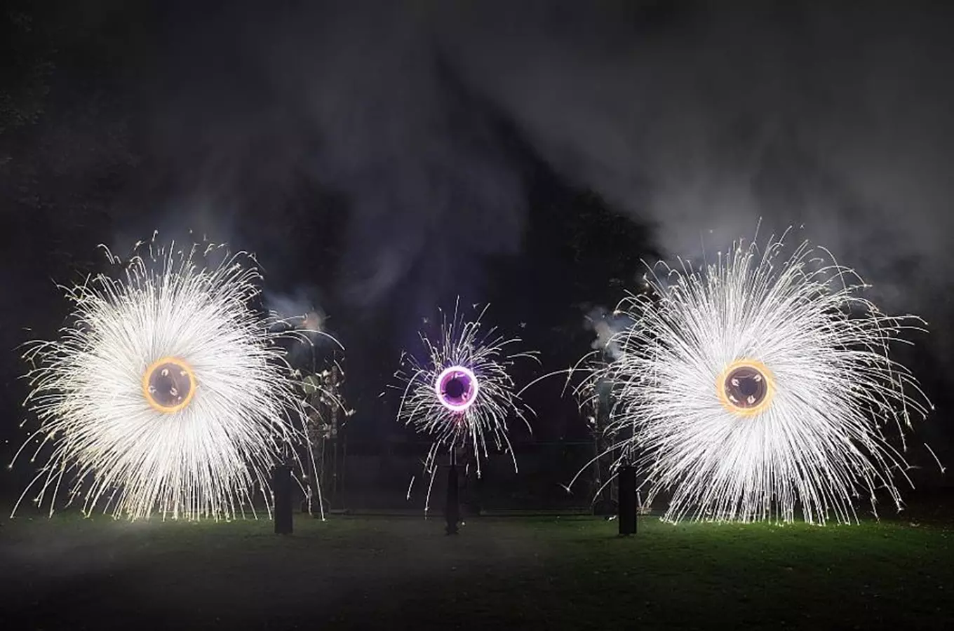 Barokní ohňostroj a iluminace v českokrumlovské zámecké zahradě