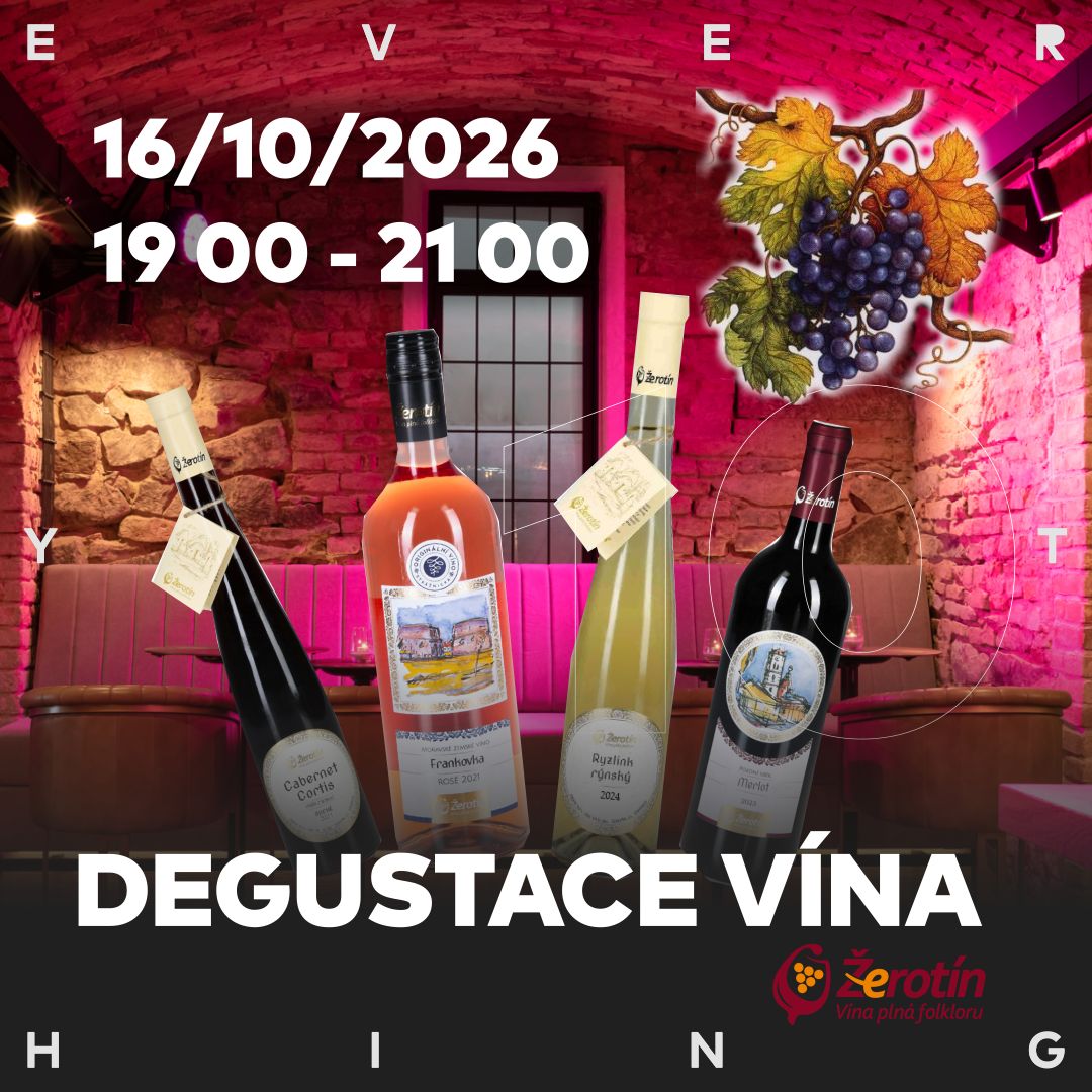 Degustace vína z vinařství Žerotín