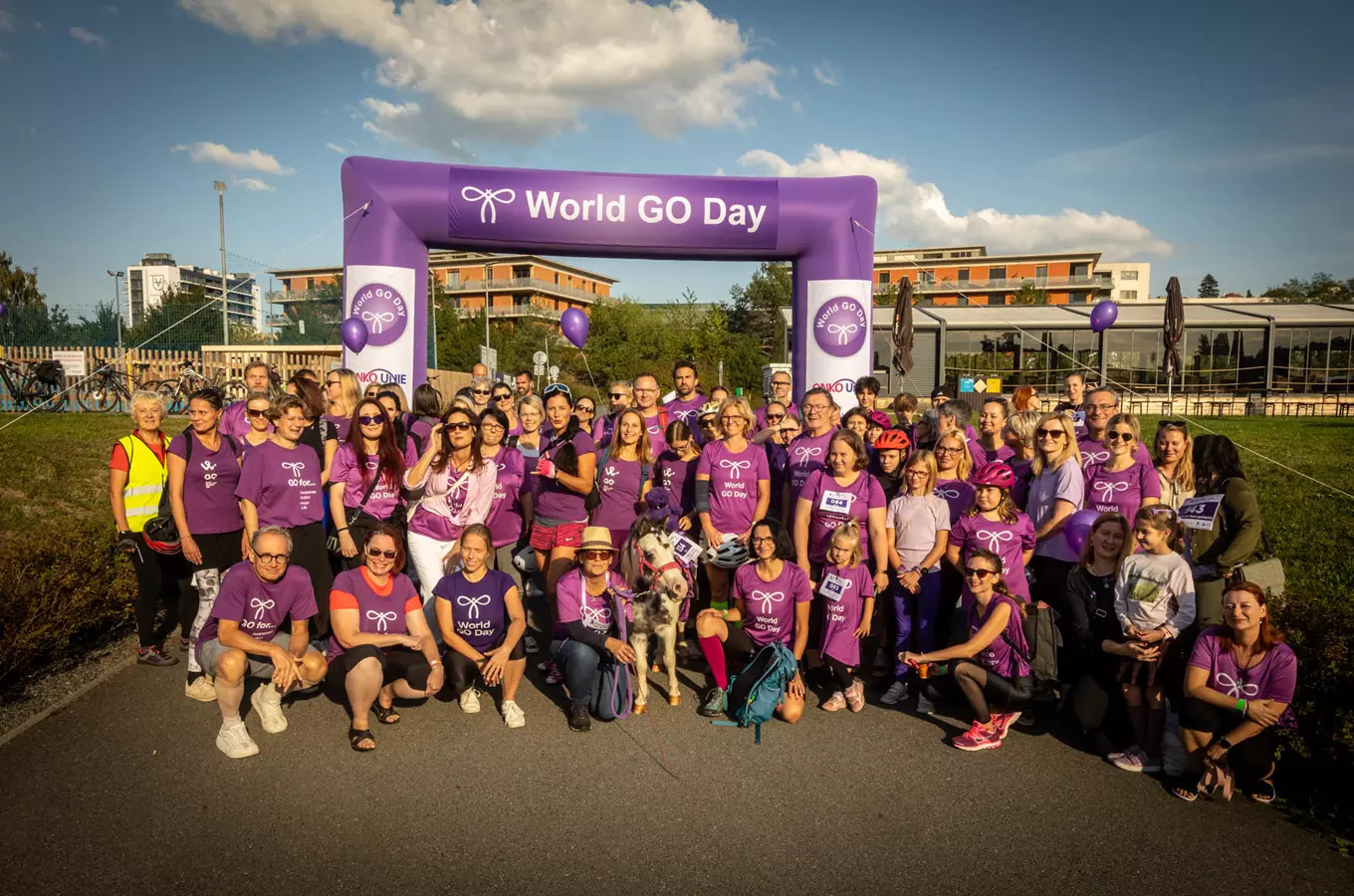 Fialová jízda World Go Day – Jízda proti rakovině 2026