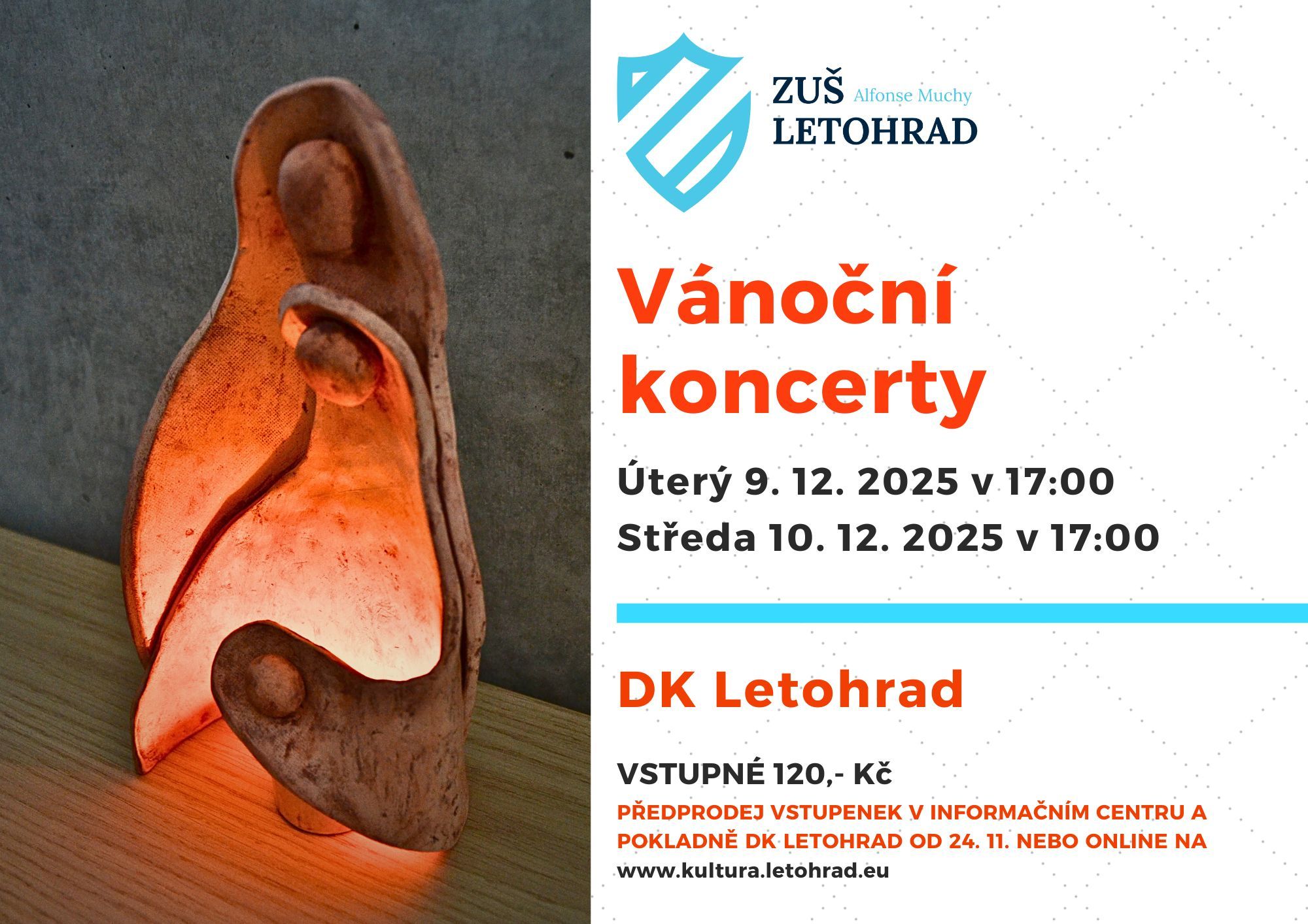 Vánoční koncert ZUŠ A. Muchy