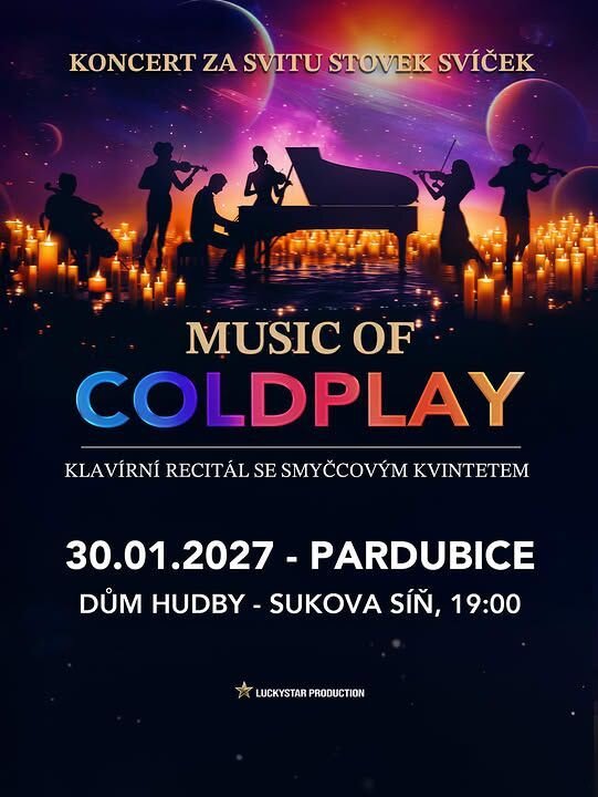 Music of Coldplay - Klavírní recitál se smyčcovým kvintetem