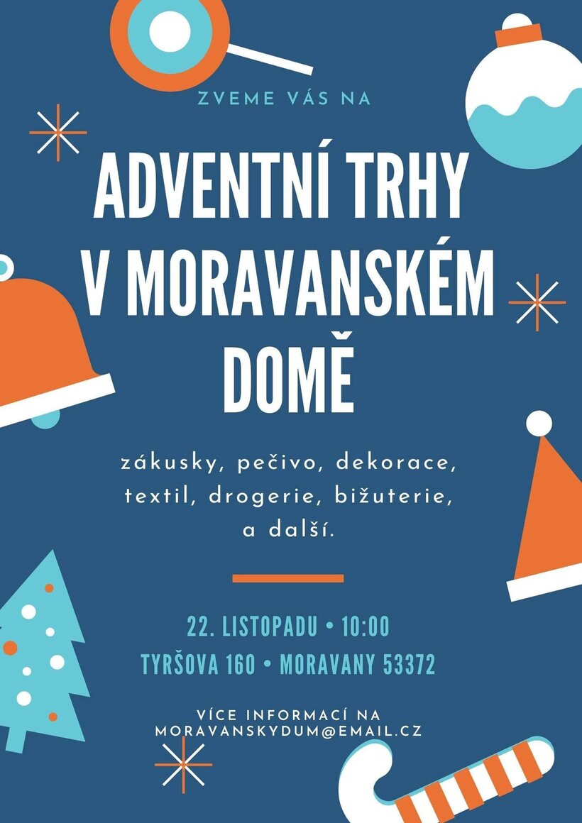 Adventní trhy v Moravanském domě 2026
