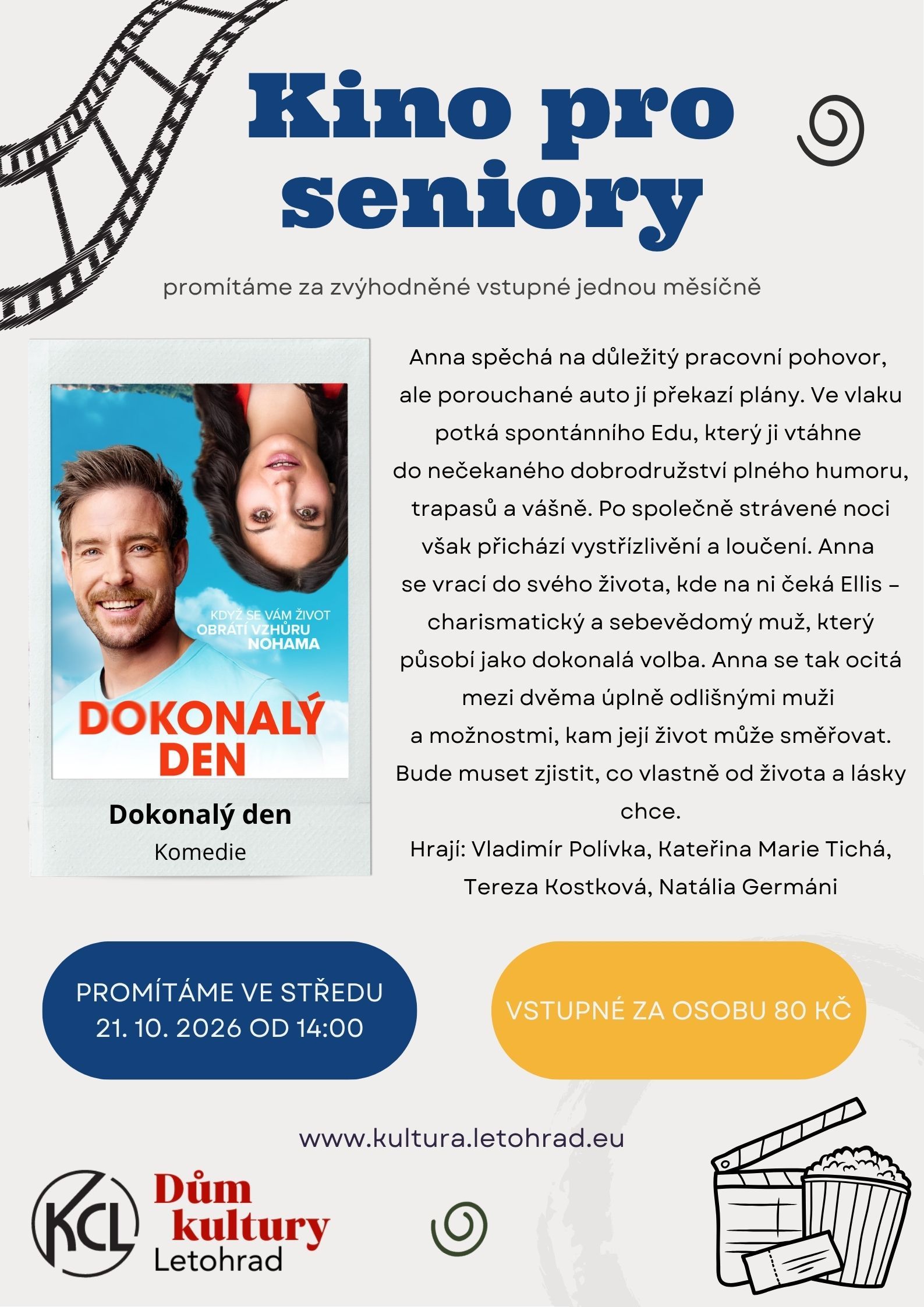 Kino pro seniory: Dokonalý den
