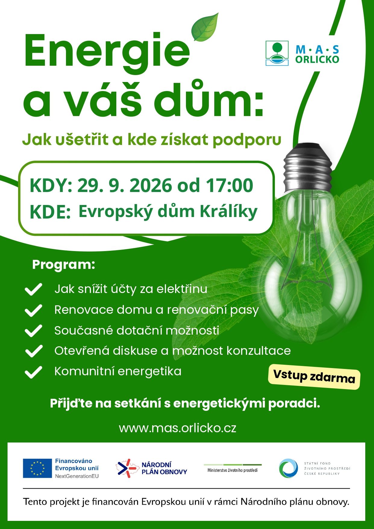 Energie a váš dům