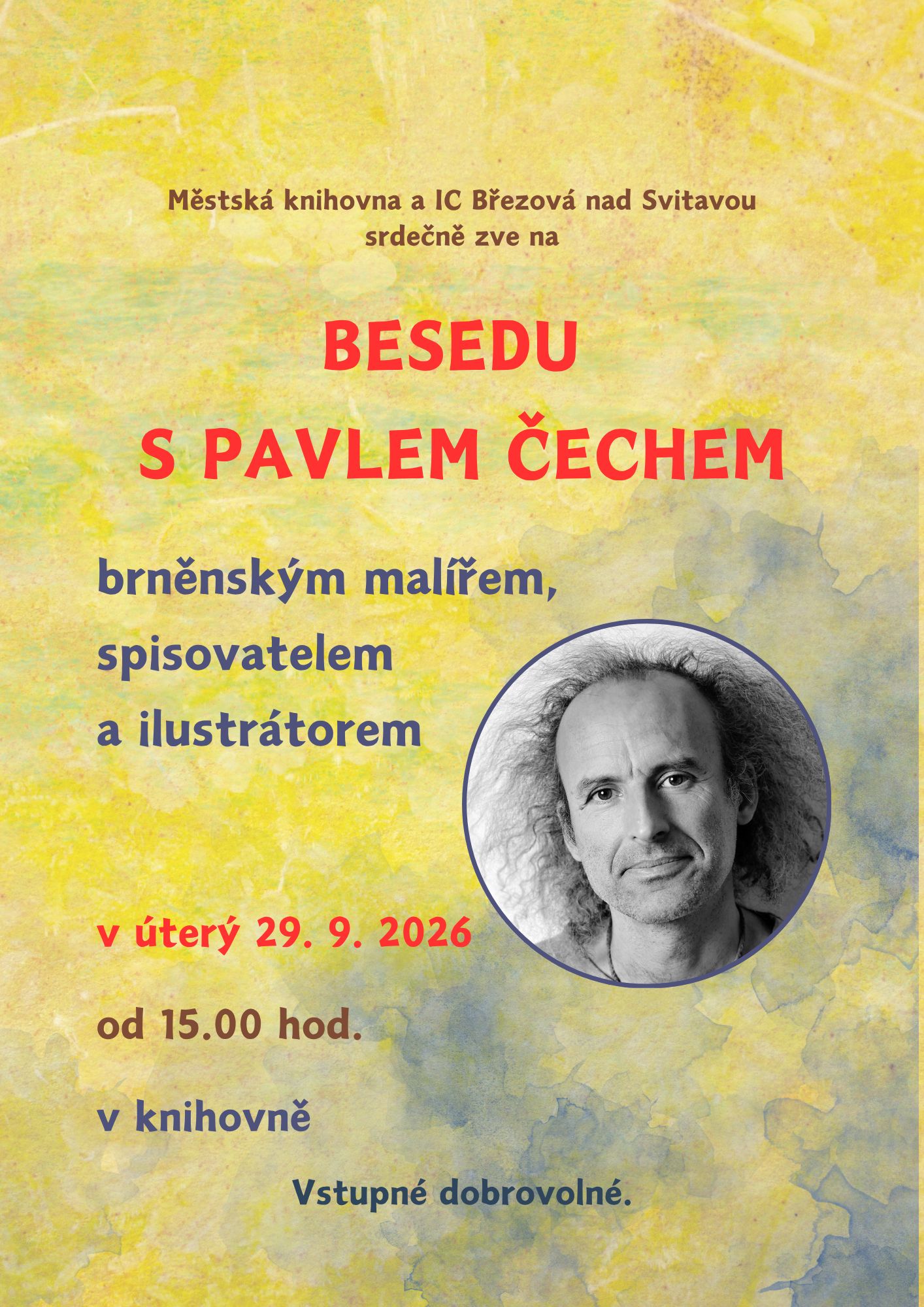 Beseda s Pavlem Čechem pro veřejnost