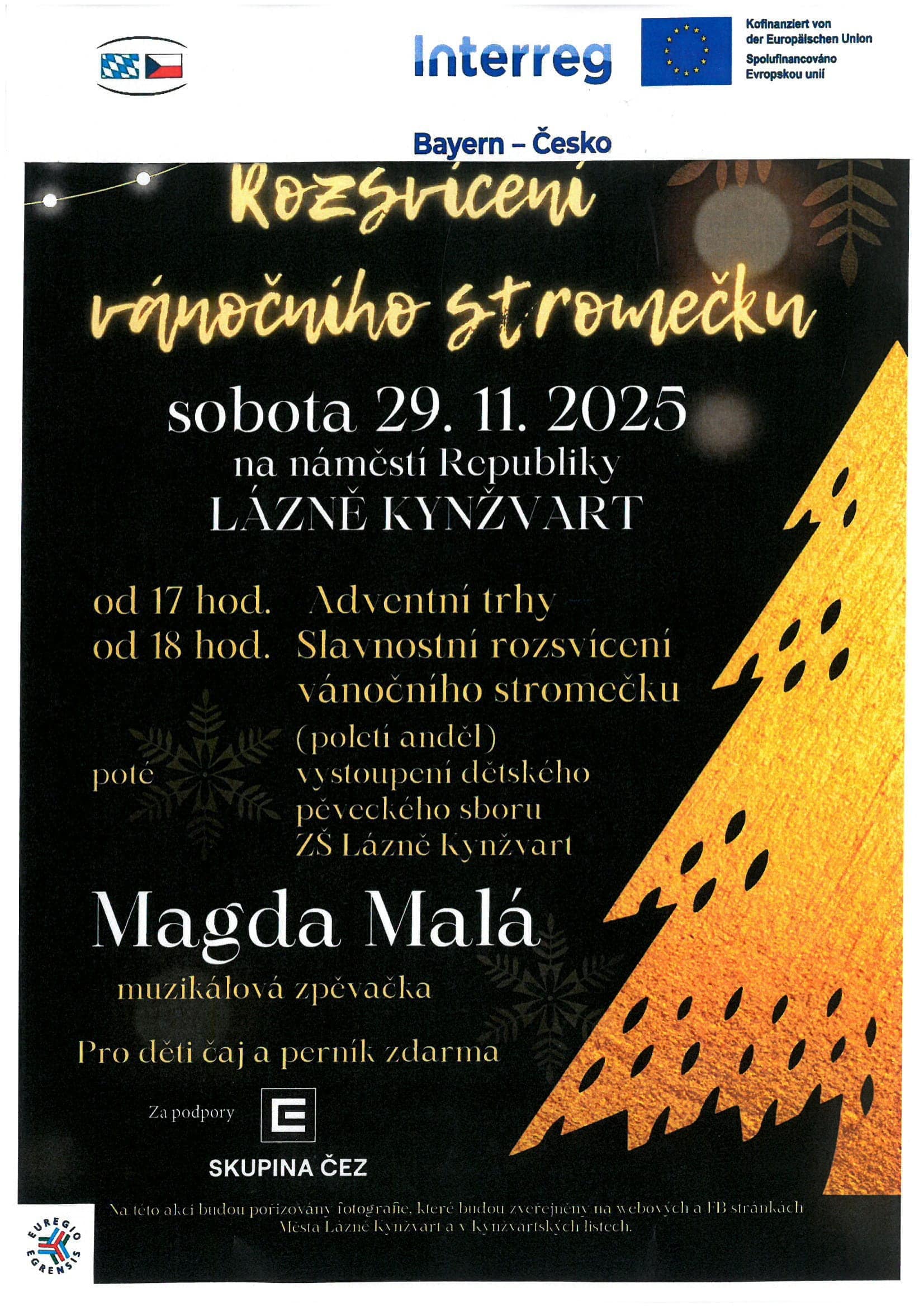 Rozsvícení vánočního stromečku 29. 11. 2025