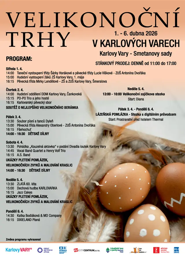Velikonoční trhy 2026, Karlovy Vary
