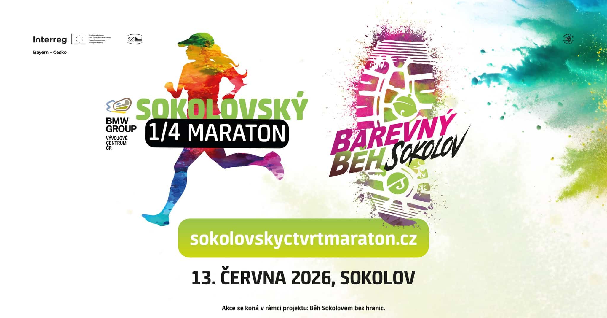 Barevný běh a Sokolovský čtvrtmaraton