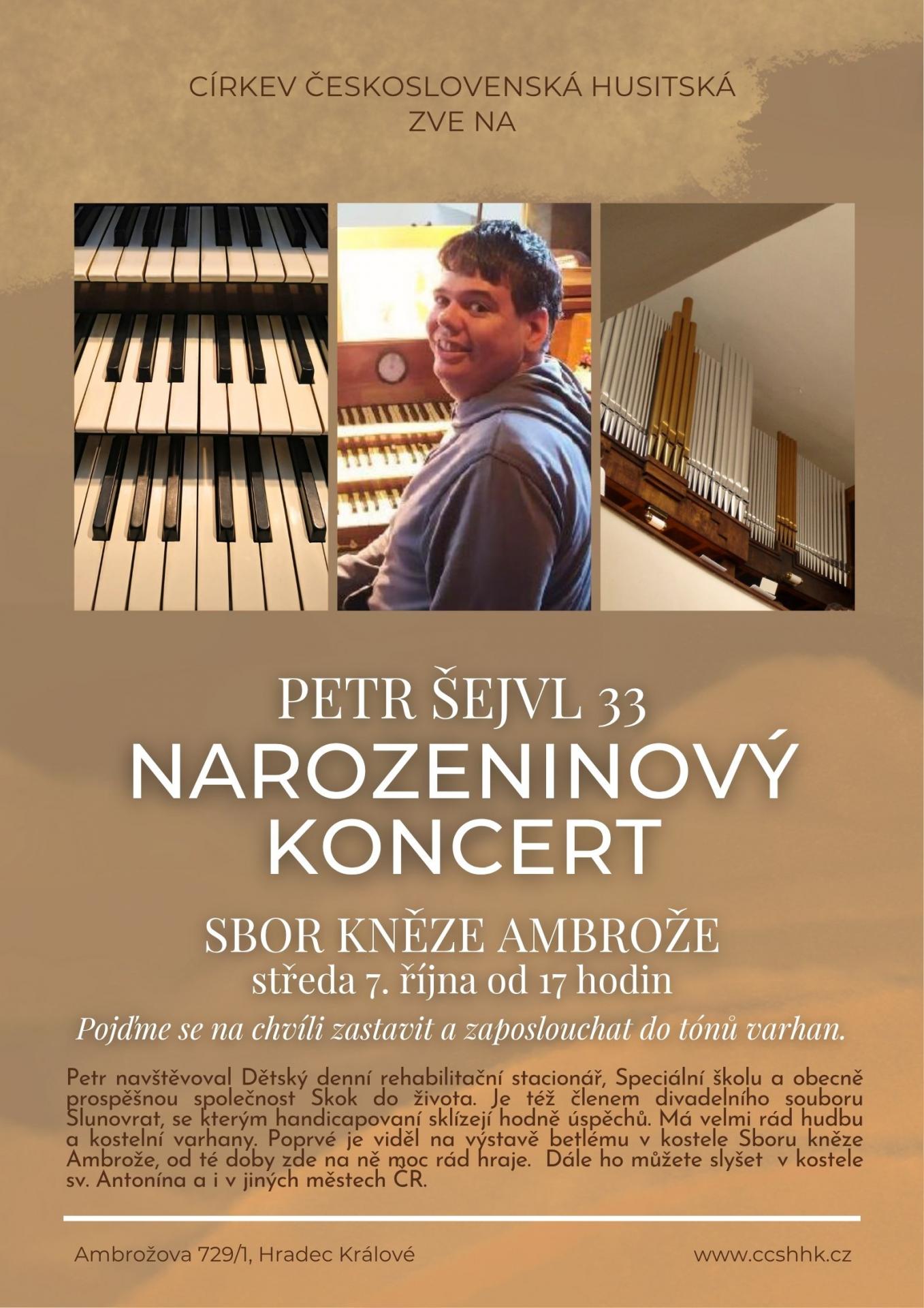 Narozeninový koncert Petra Šejvla