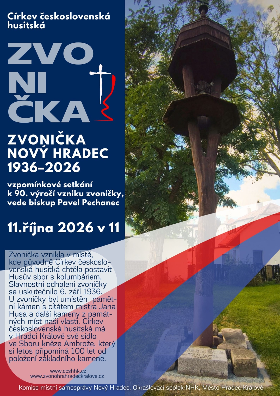 Vzpomínkové setkání k 90. výročí vzniku zvoničky na Novém Hradci