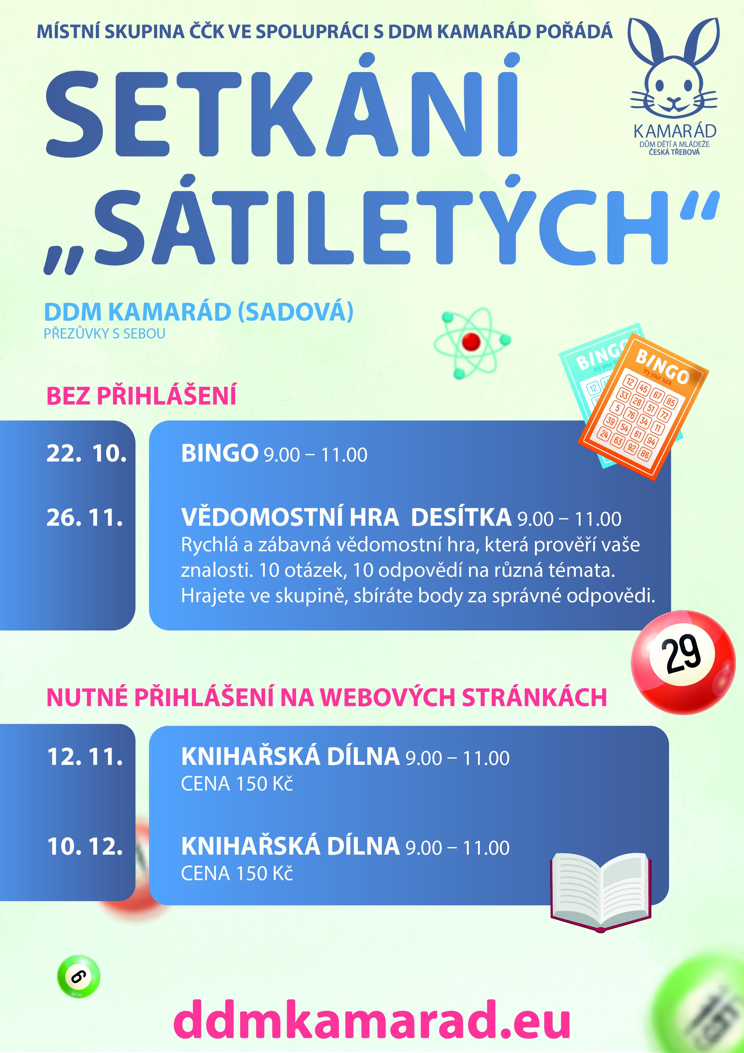 Setkání sátiletých - Bingo